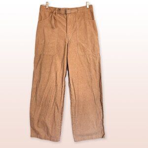 JW Anderson Uniqlo Brown Sturdy Corduroy Work Pants Wide Leg Streetwear Men’s S